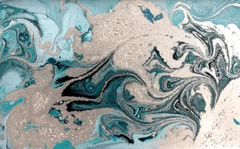 Pale marbling pattern. Simple marble liquid texture. イラスト素材