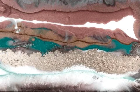 Pale marbling pattern. Simple marble liquid texture. Stock Illustration