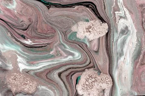 Pale marbling pattern. Simple marble liquid texture. Illustrazione stock