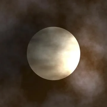 Pale moon clouds background illustration Ilustração Stock