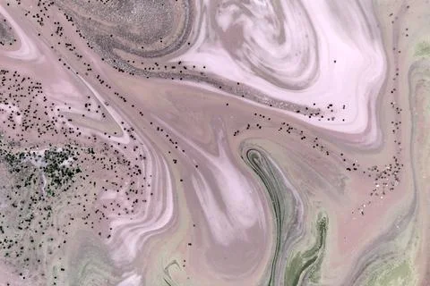 Pale pink agate imitation pattern. Simple marble liquid texture. Stock Illustration