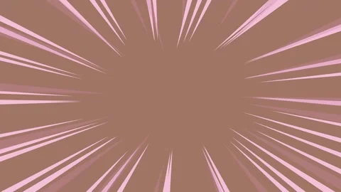 Pale pink fast speed lines animation on brown background. Anime manga style Video stock 311269682