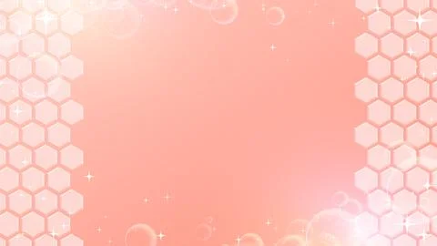 Pale pink hexagon pattern background. Stockillustratie