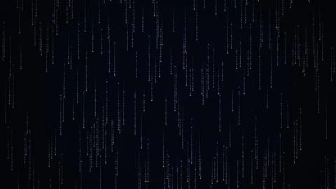 Pale purple binary code streams cascading vertically down a dark digital ba.. Stock Illustration