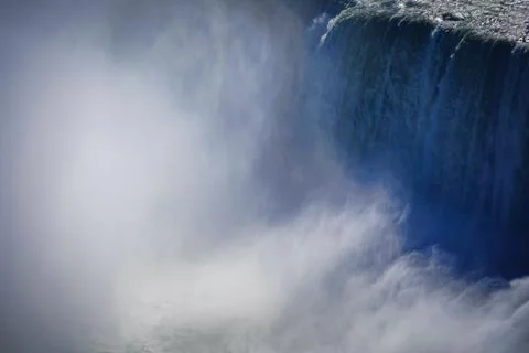 The pale stream of Niagara Falls Stock Photos