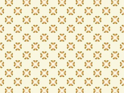 Pale yellow background with mad orange patterns Stock Illustration