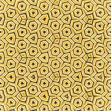 Pale yellow background with set of hexagons. Pattern for texture of wallpaper Illustrazione stock