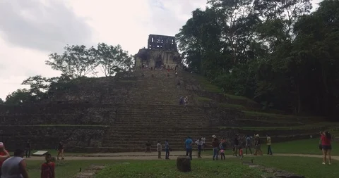 Palenque ruins hyperlapse Stock Footage 94555009