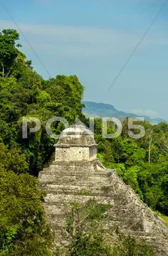 Palenque Temple Stock Photos