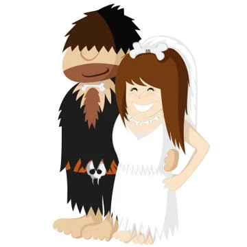 Paleo Wedding Stock Illustration