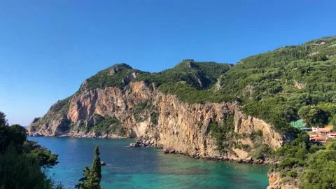 Paleokastritsa corfu Stock Footage 163897679