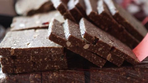 Paleolithic diet bread Stock Footage 79079292