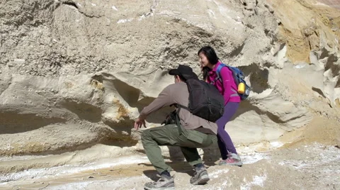 Paleontologists Expedition Stock Footage 44353315