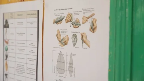 Paleontology map Stock Footage 86996914