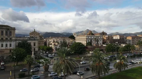 Palermo from aerial perspecive Stock Footage 167524631