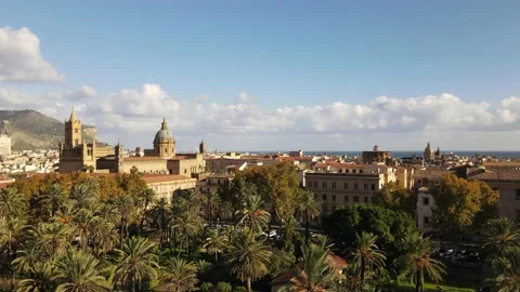 Palermo from aerial perspective Stock Footage 167524430