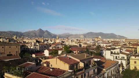 Palermo from aerial perspective Stock Footage 167524625