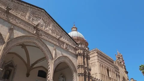 Palermo Cathedral Hyperlapse/Timelapse Stock Footage 314293917