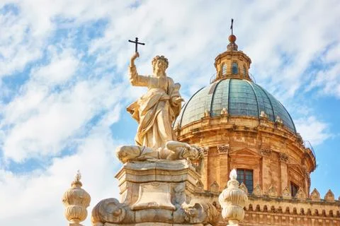 Palermo Cathedral Stock Photos