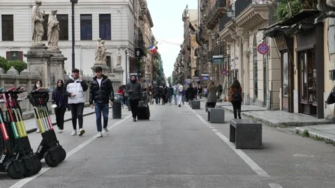 Palermo city centre Stock Footage 167519788