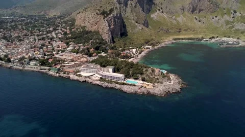 Palermo coastline Stock Footage 206337428