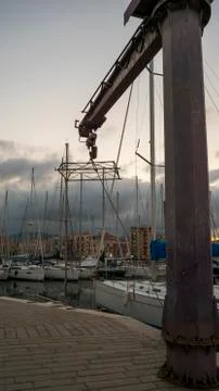 Palermo dock - Freisht 库存照片