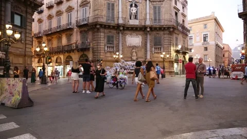 PALERMO HISTORIC CENTER 스톡 동영상 147884393