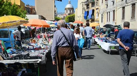 Palermo market 2 Stock Footage 11149025