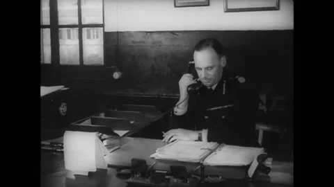 PALESTINE - 1945 - British military offi... | Stock Video | Pond5