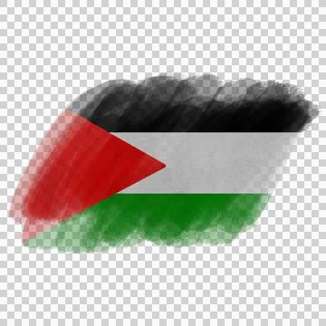 Palestine Brush Flag Stock Photos