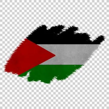 Palestine Brush Flag Foto stock