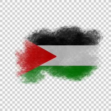 Palestine Brush Flag Stock Photos