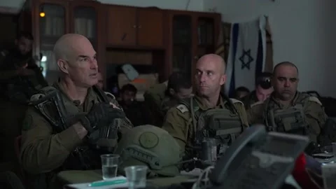 Palestine: The Commanding Officer of the Northern Command, MG Ori Gordin, vi... Stock Footage 289021916