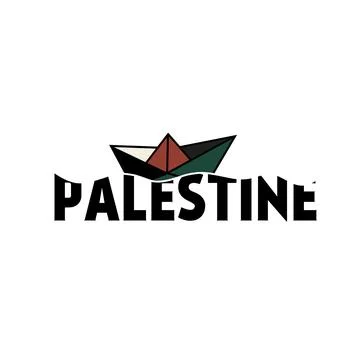 Palestine Creative Boat Stock Illustration