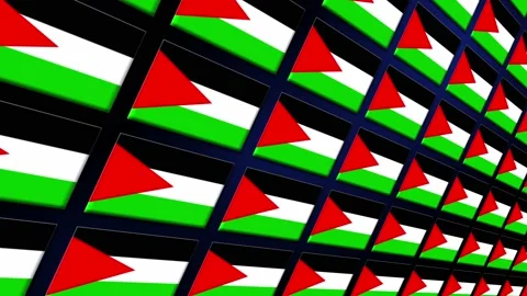 Palestine Flag Animated Background 3d An... | Stock Video | Pond5
