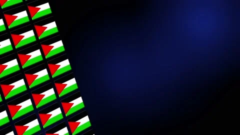 Palestine Flag Animated Background 3d An... | Stock Video | Pond5