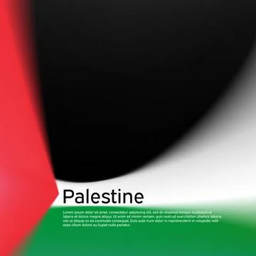 Palestine flag background. Blurred pattern in the colors of palestinian flag Stock Illustration