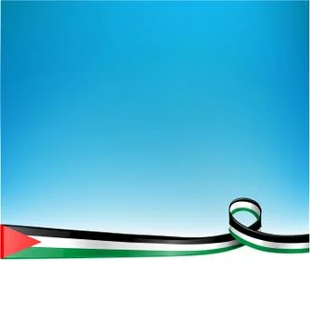 PALESTINE FLAG background Stock Illustration
