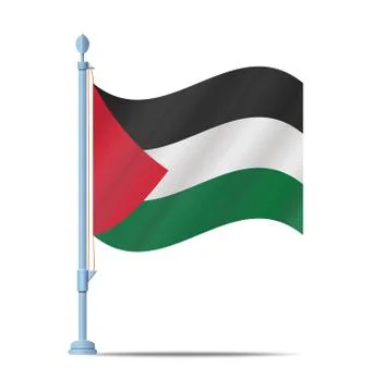 Palestine flag 스톡 일러스트