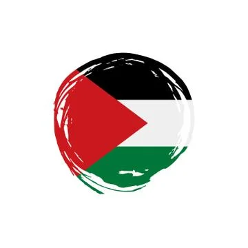 Palestine flag, vector illustration Stock Illustration