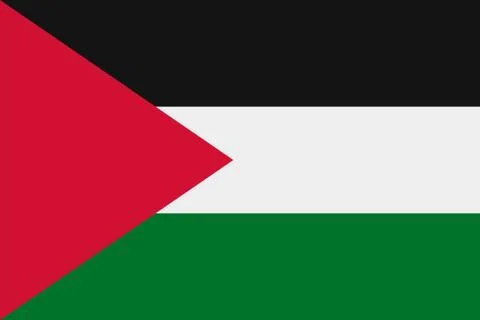 Palestine flag vector illustration Stock Illustration