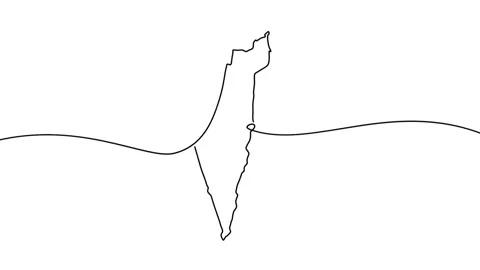 Palestine map Stock Footage 314877233
