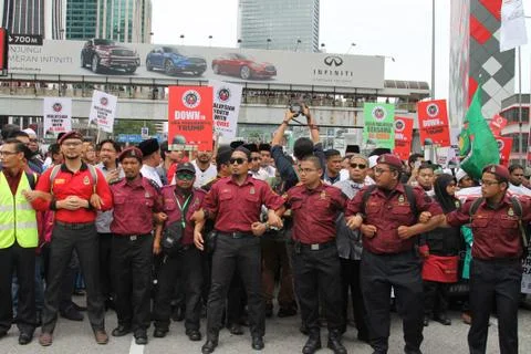 Palestine Protesters gather to protest against Israeli Government's Stock Photos