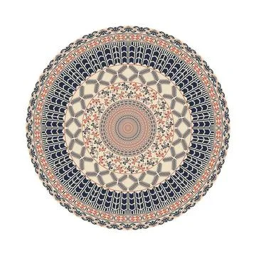 Palestinian design element 105 Circular pattern in traditional Palestinian... Foto stock