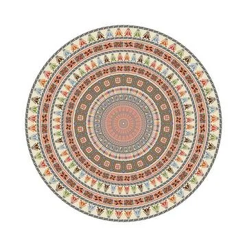 Palestinian design element 151 Circular pattern in traditional Palestinian... Stock Photos