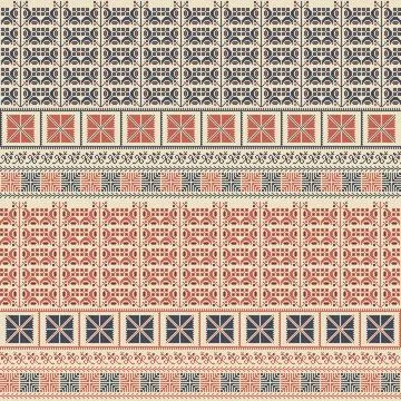 Palestinian embroidery pattern 197 Seamless pattern design with traditiona... Stock Photos