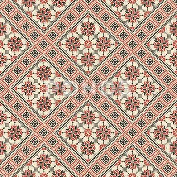 Palestinian embroidery pattern Ilustraciones de archivo