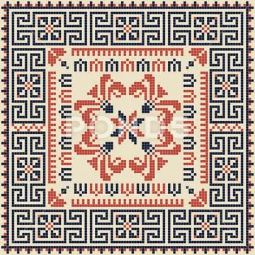 Palestinian embroidery pattern Ilustraciones de archivo