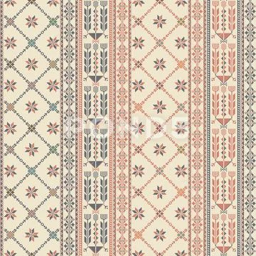 Palestinian embroidery pattern Stockillustratie