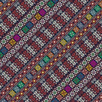 Palestinian embroidery pattern Stock Illustration